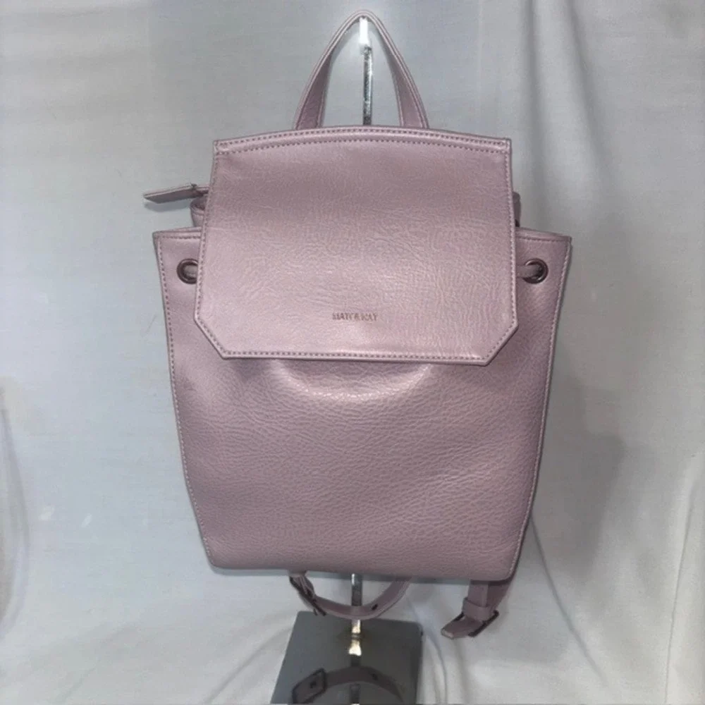 Matt & Nat Fabi Mini Vegan Leather Backpack Orchid Purple WZUE1